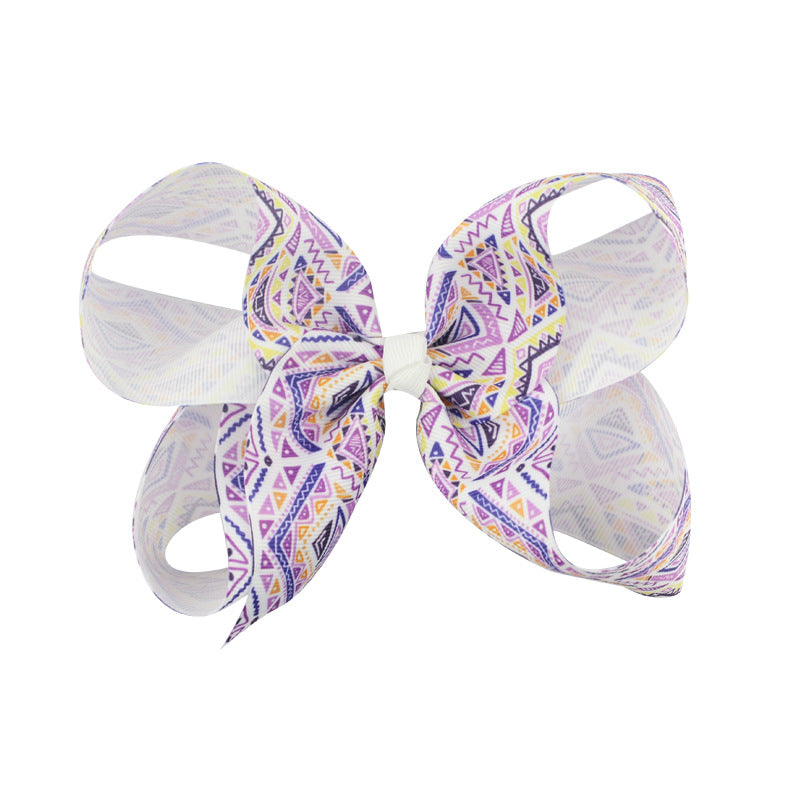 Wholesale Ethnic Bow Fabric Hair Clips